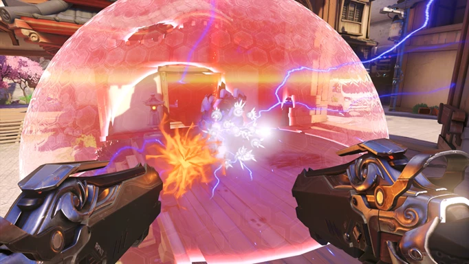 Image of Reaper attacking a Winston bubble in Overwatch 2