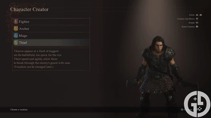 Image of the Thief starting Vocation in Dragon's Dogma 2