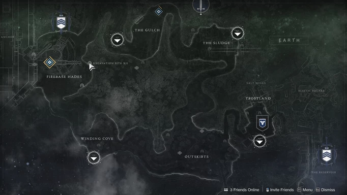 Destiny 2: The map of the EDZ