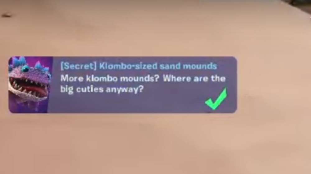 How to find sand mounds for the Lost and Mound Secret Klombo Quest in Fortnite