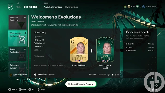 Image of the Welcome to Evolutions Evolution in EA FC 24