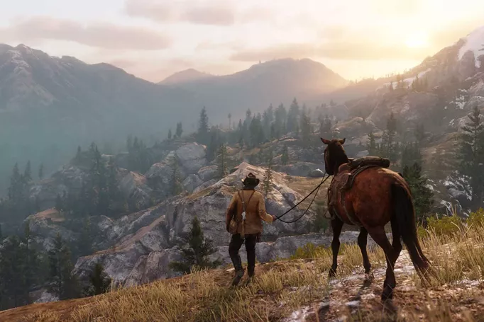 gameplay screenshot of Red Dead Redemption 2, one of the games that deserve a live-action TV show adaption