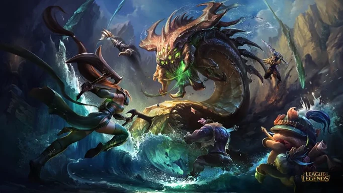 Concept art for League of Legends, which can be played on Mac