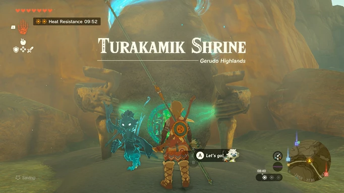 Turakamik Shrine in Gerudo Highlands of Zelda Tears of the Kingdom