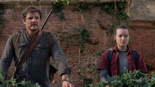 Pedro Pascal and Bella Ramsey in The Last of Us Season 1 finale