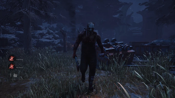 Dead by Daylight: The Trapper stalks a Survivor