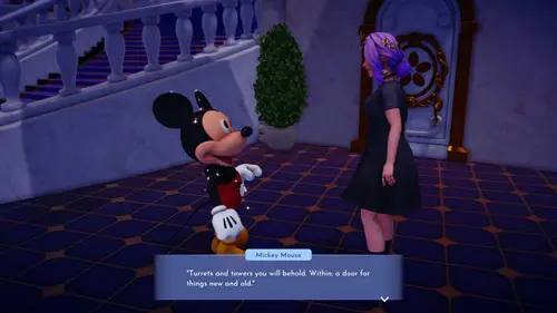 Screenshot of the Secret Door quest in Disney Dreamlight Valley