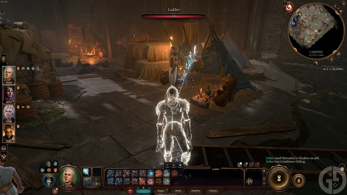 an image of Shrouded in Shadow action in Baldur's Gate 3