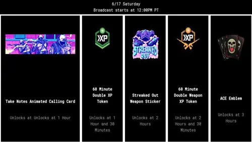 The CDL Champs Viewership Rewards for June 17, 2023.