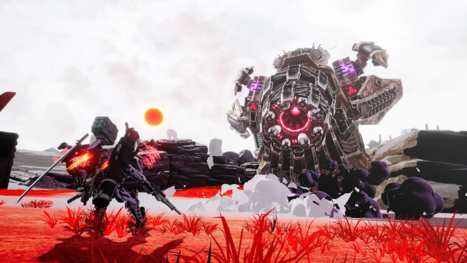 A mech ready for battle in Daemon X Machina, one of the best games like Armored Core
