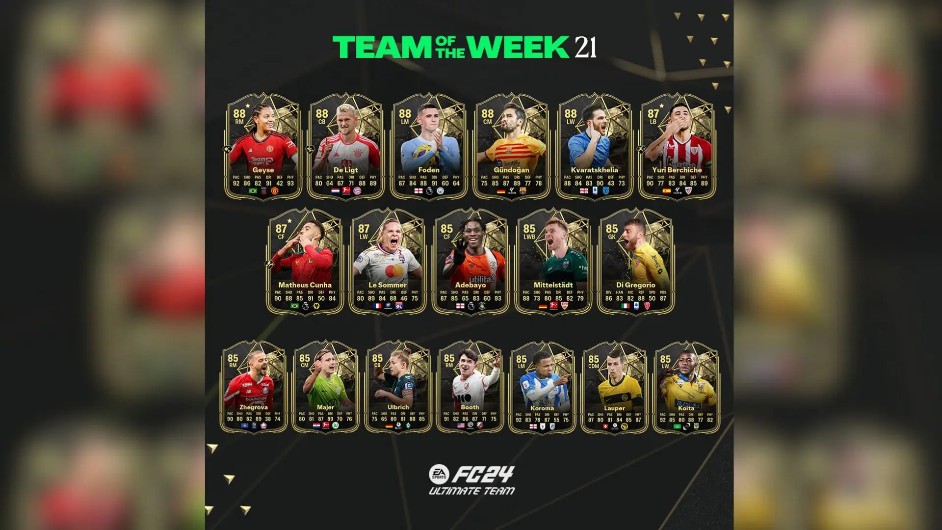 EA FC 24 TOTW 21