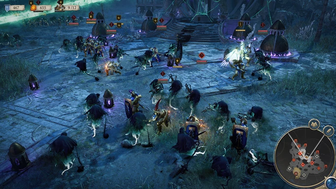 Image of a battle in Realms of Ruin