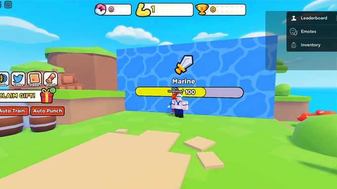 Screenshot of Anime Punchers Simulator gameplay