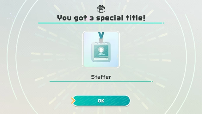 The "Staffer" title, which is one of the Nintendo Switch Sports secrets.