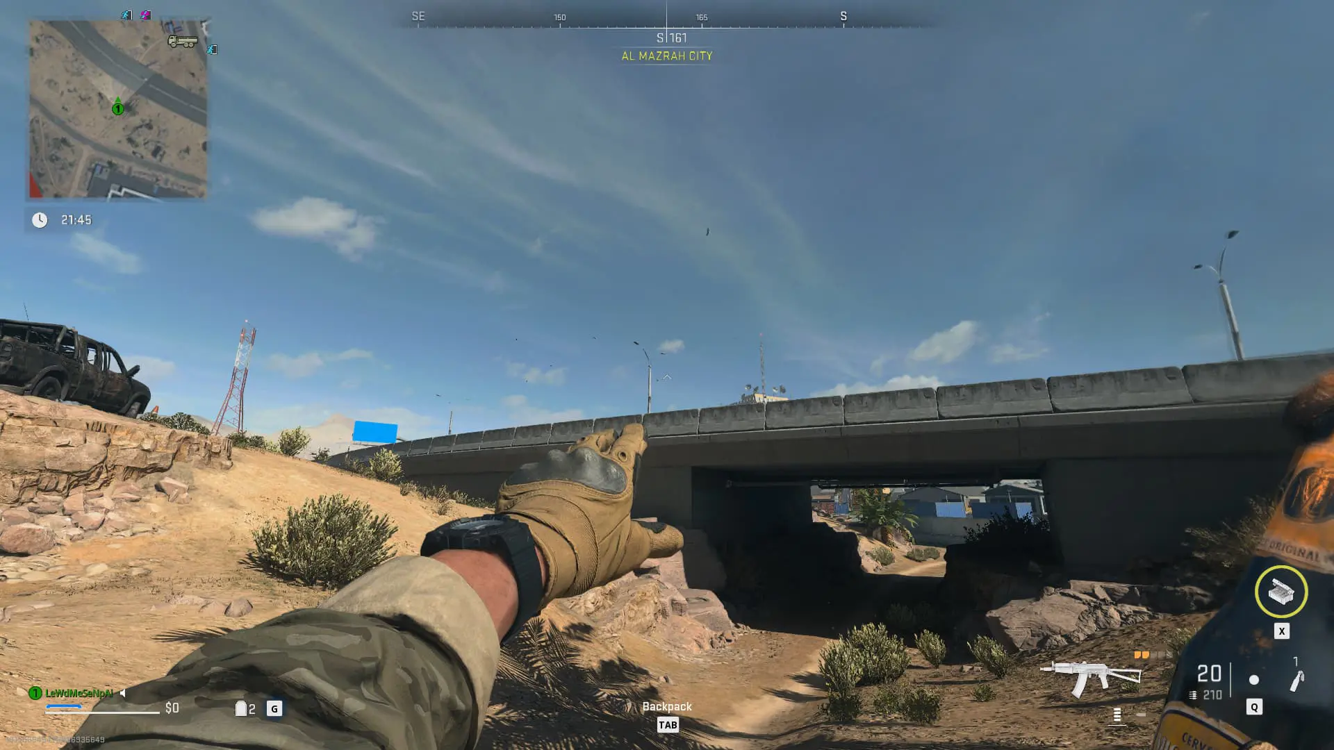 In-game screenshot from MW2