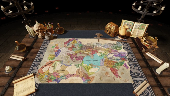 the Legends of the Dead map table in CK3