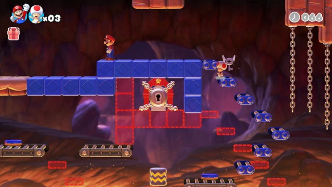 Toad in Mario vs Donkey Kong's co-op mode