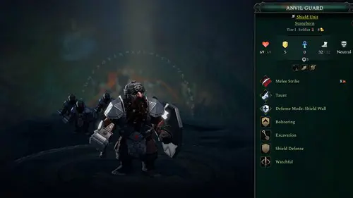 The shield unit in Age of Wonders 4