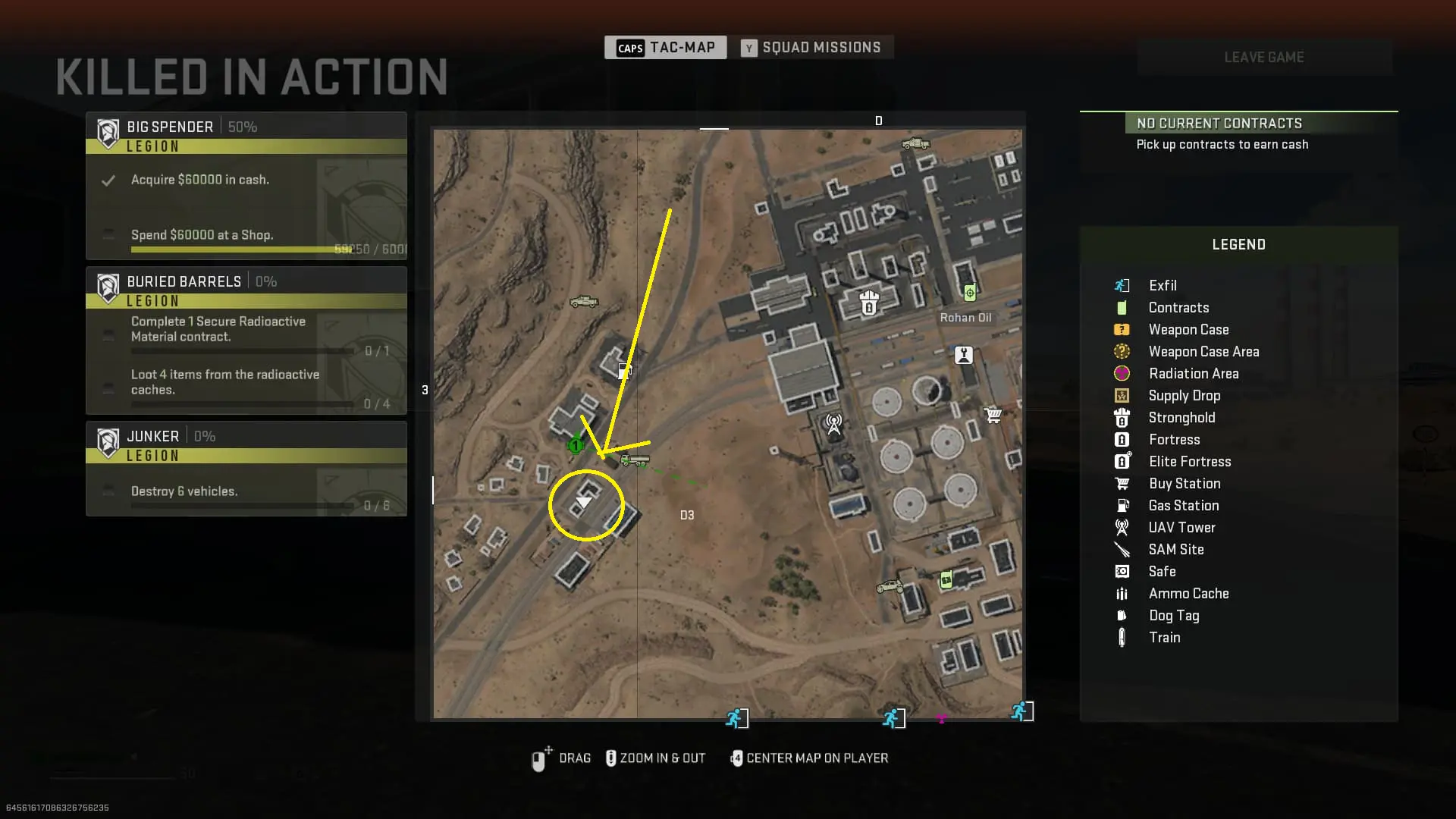 Train depot dead drop shown on MW2's map