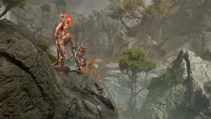 Kicking a Goblin off a cliff in Baldur's Gate 3