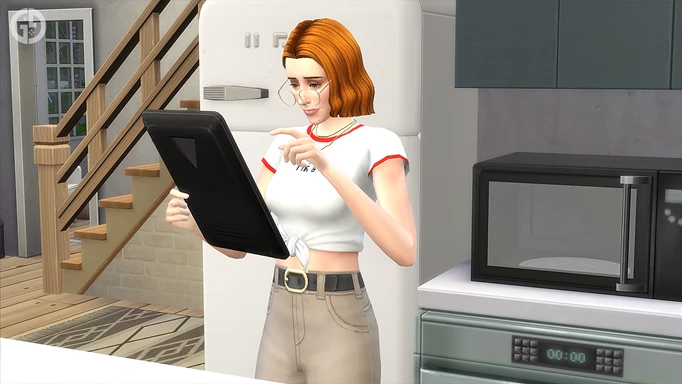 image of a sim drawing on a tablet