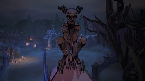 Devilish statue in Hexxen Hunters