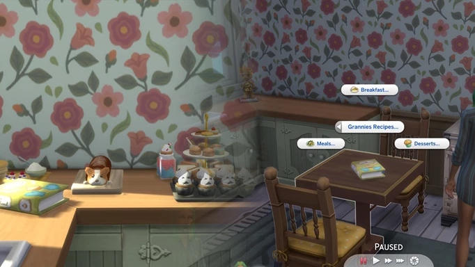 Mod CookBook Grannies ditampilake ing SIMS 4