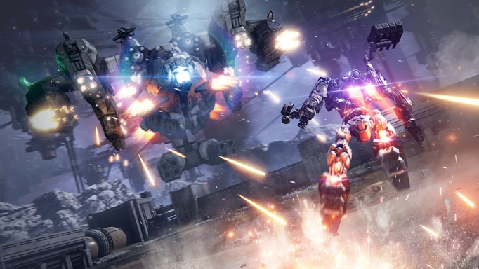 Armored Core 6 screenshot showing a boss battle