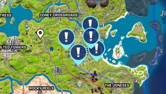 The five spots where to place Anti-Tank Rounds in Fortnite