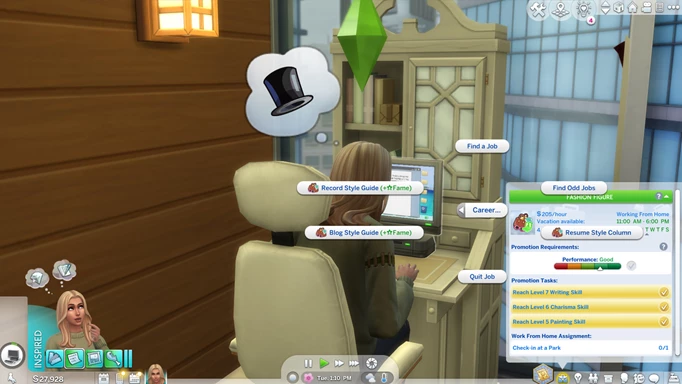 Writing Style Columns in The Sims 4