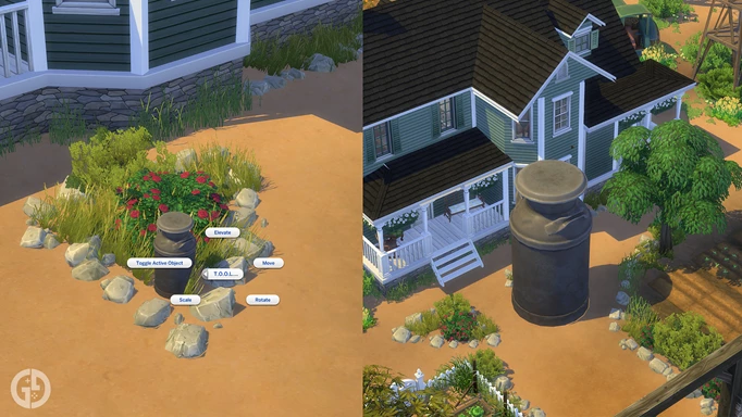 Image of a scaled up object with the TOOL mod in The Sims 4