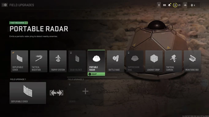 Call of Duty MW2 Portable Radar
