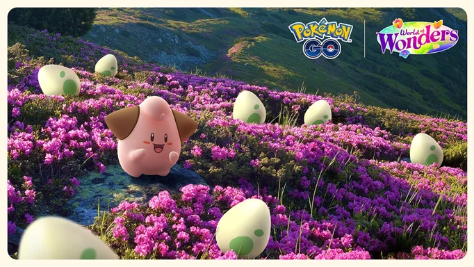Cleffa appearing in the Pokemon GO Hatch Day event
