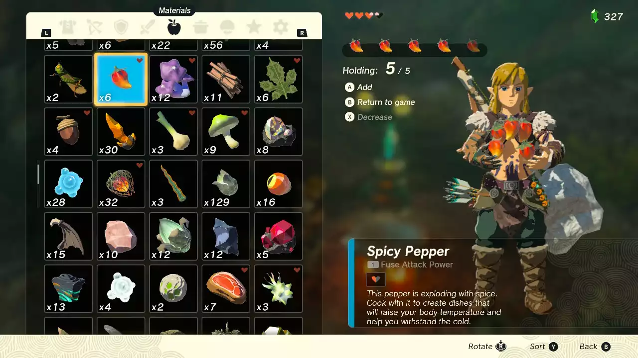 How to farm & use Spicy Peppers in Zelda: Tears of the Kingdom