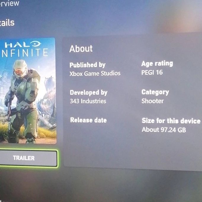 Halo Infinite's File Size Has Leaked