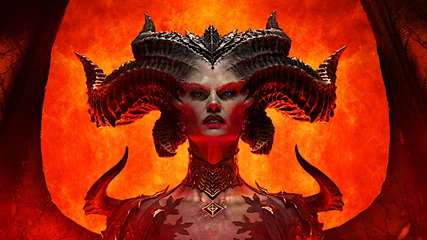 Lilith appearing in Diablo 4