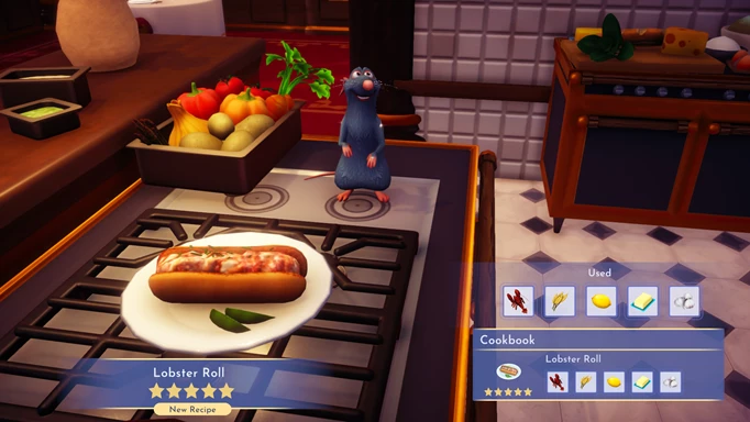 How to make Lobster Roll in Disney Dreamlight Valley