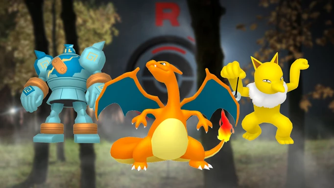 Golurk, Charizard and Hypno in Pokemon GO