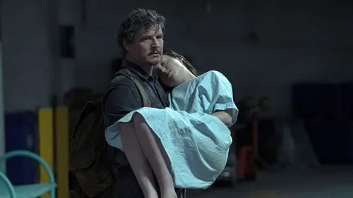Joel rescuing Ellie in The Last of Us Season 1 finale