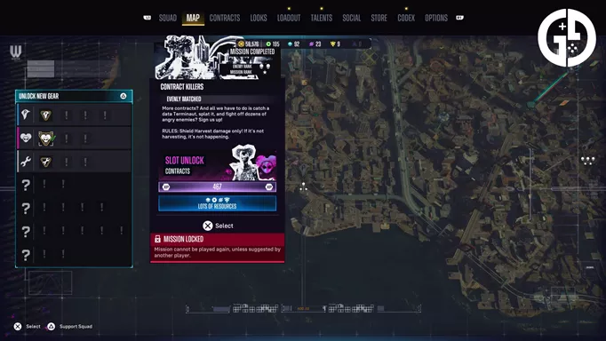 The map screen in Suicide Squad: Kill the Justice League