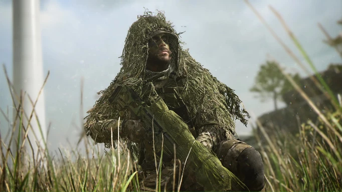 Modern Warfare 2 sniper in suit