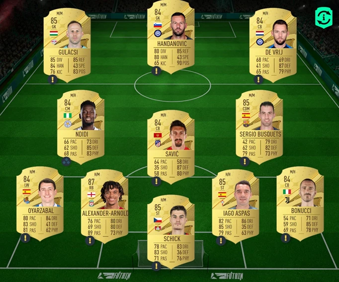 FIFA 23 POTM Valverde SBC Squad 2