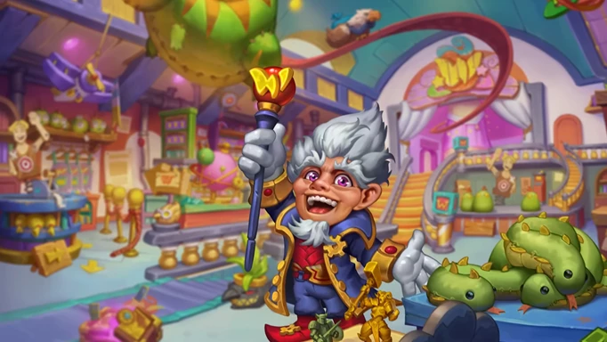 key art of Whizbang from Hearthstone's Whizbang's Workshop expansion