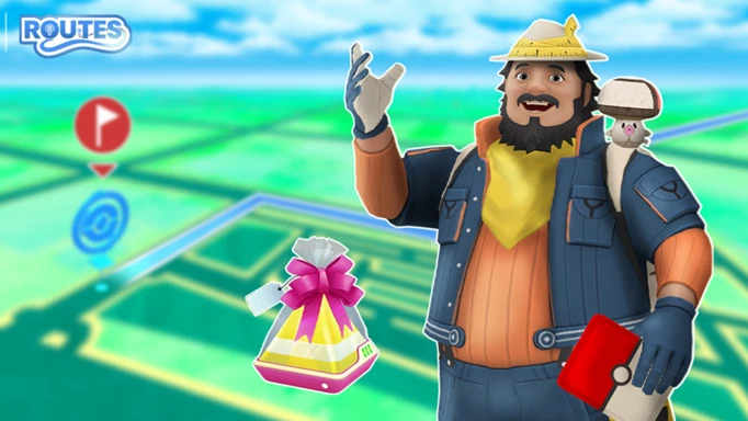 Mateo in Pokemon GO key art for being added to Routes