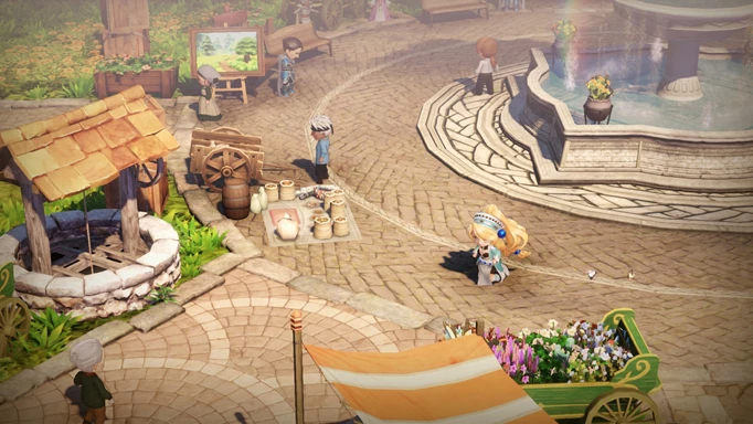 Screenshot of the Salburg town centre in Atelier Marie Remake