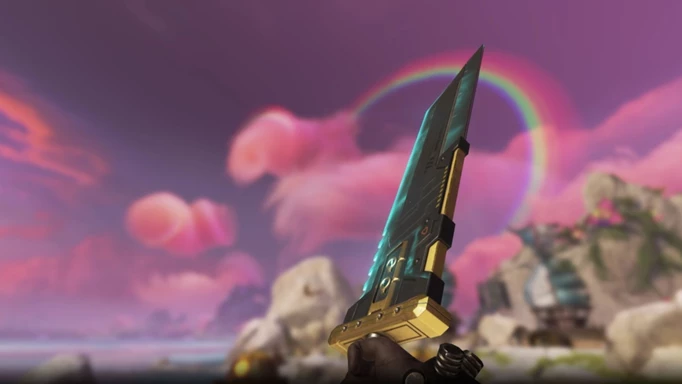 The Buster Sword Heirloom in-game on Apex Legends