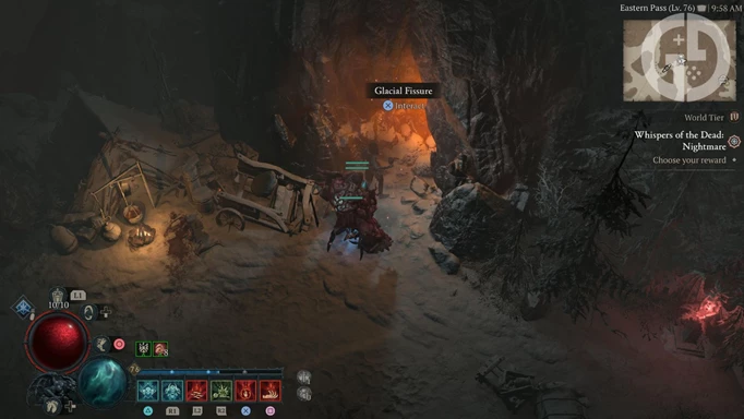 Glacial Fissure entrance in Diablo 4