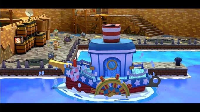 A boat from Paper Mario: The Thousand Year Door.