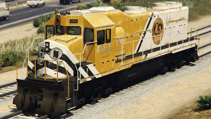 The Freight Train from GTA 5.