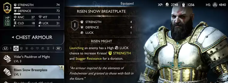 God Of War Ragnarok Risen Snow And Darkdale Armour: How To Get